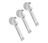 WATIIFUFU Pince à Sachets de Thé en Acier Inoxydable Brossé Lot de 3 Petites Pinces Multifonctions Cuisine et Bar Porte-sachet Accessoire Compact pour Préparation de Thé