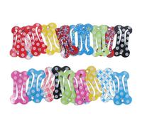 WATIIFUFU Pinces à Cheveux Lot de 20 pour Chiens Couleur Aléatoire en Métal Forme Os, Accessoire Élégant et Confortable pour Masquerade ou Séance Photo
