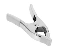 WATIIFUFU Pinces à Ressort Métalliques a En Nickel Capuchon Pvc, Robustes 15 Cm Pour Fonds Photographiques Et Loisirs Créatifs, Lot Unique Protection Solide Pour Usage Studio Et Bricolage