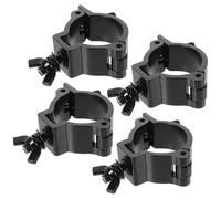 WATIIFUFU Pinces O Supportant 100kg en Alliage D'aluminium Lot de 4 Robuste Noir Stable pour Éclairage de Scène Dj pour Festival et de Lumière