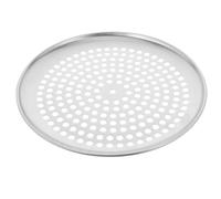 WATIIFUFU Plaque à Pizza Perforée Ronde 25 CM en Alliage Aluminium, Moule Multifonction pour Four Domestique, Cuisson Facile et Démoulage Rapide