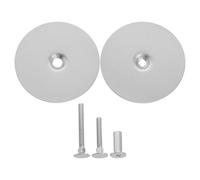 WATIIFUFU Plaque de Recouvrement Serrure Porte 67 Mm en Acier Inoxydable, Cache-trou Circulaire pour Portes Bois et Métal, Bouchon de Trou de Verrouillage Sécurisé, Lot de 2 Pièces,