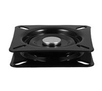 WATIIFUFU Plaque Pivotante pour Meubles en Fer Noir, Surface Lisse et Polie, Pièce de Rechange Robuste pour Tabouret de Bar ou Chaise de Bureau, Forme Simple et Résistante la Déformation