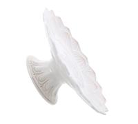 WATIIFUFU Plateau Offrande Bouddhiste Céramique Blanche Assiette Multifonction pour Fruits Gâteaux Bijoux et Eau Sacrée Décor Traditionnel pour Temple