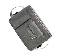 WATIIFUFU Pochette à Langer Multifonction Suspendue pour Poussette Bébé, Imperméable Gris, Rangement Biberon Jouets, Trousse Pratique pour Maman, Accessoires Indispensables de Puériculture