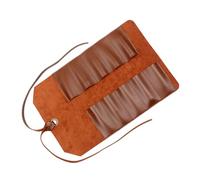 WATIIFUFU Pochette à Outils Cuir à Enrouler Organisateur Outils Pratique Emplacements Fermeture Cordon Léger Et Portable pour Artisans Et Bricoleurs Déplacement