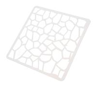 WATIIFUFU Pochoir Géométrique Réutilisable en Plastique Solide Format Moyen Motifs Irréguliers pour Décoration Murale Pochoir en Brique pour Carrelage et Projets Artistiques pour