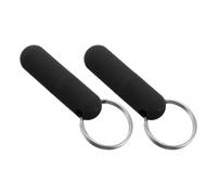 WATIIFUFU Poinçon à Cigares Coupe Précise et Propre en Métal et Caoutchouc Porte-clés 2pcs Noir Design Élégant pour Cigare pour Fumeurs Itinérants