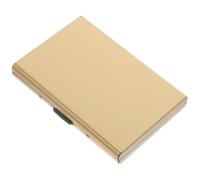 WATIIFUFU Porte-Cartes en Métal Inoxydable Fin avec 6 Emplacements Étui Anti-Démagnétisation pour Cartes de Crédit Portefeuille Compact Unisexe pour Usage Professionnel et Quotidien