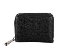 WATIIFUFU Porte-Cartes PU à Plusieurs Fentes, Portefeuille Simple Noir | Structure Multi-grilles, Finition Pu Facile à Nettoyer, Format Compact, Rangement Pratique pour Cartes et Reçus