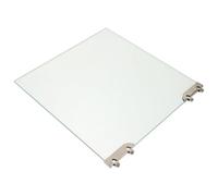 WATIIFUFU Porte Vitrée Coulissante en Verre Trempé 24 X 25 Cm pour Machine à Hot-dogs, Pièce Détachée Résistante la Chaleur Joint Étanche, Accessoire Compatible pour Appareil à Saucisses