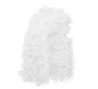 WATIIFUFU Postiche Bouclée De Juge Et Avocat Blanche Pour Homme, Postiche De Cosplay Autoritaire, Coiffure Costume De Scène, Usage Bal Masqué Et Fête Officielle, Taille Unique