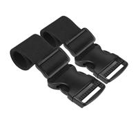 WATIIFUFU Sangles de Bagages Boucle Portable 2 Pièces Réglables en Nylon Noir pour Fixation et Emballage Sécurisé sans Outil des Valises