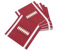 WATIIFUFU Serviettes en Papier Rugby 20pcs Marron Jetables Design Unique pour Décorations de Fête Anniversaire Football et Réunions Familiales