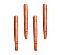 WATIIFUFU Stylo Masseur de Points D'acupuncture Confortable 4pcs D'acupression en Bois Marron Favorise la Circulation Sanguine pour Maison et Extérieur