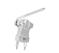 WATIIFUFU Support Réglable pour Tom en Alliage de Zinc Argenté, Structure Simple et Ajustable, Clip D'extension pour Accessoires Batterie, pour Rack de Batterie