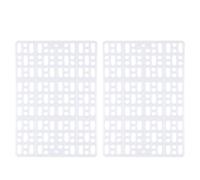 WATIIFUFU Tapis en Plastique pour Pattes de Lapin et Cochons d'Inde, 2 Pièces avec 4 Fixations, Solide et Antidérapant, pour Cage Intérieure et Salon