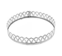 WATIIFUFU Tiare Couronne Masculine Couronne Rouge Prince Couronnes De Fête Roi Du Bal Et Couronne Pour La Fête Cosplay Roi Couronne Couronnes D'anniversaire Gâteau Couronne Métal Silver