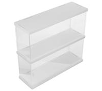 WATIIFUFU Vitrine Acrylique Blanche à Double Couche pour Figurines d'action Grosse Capacité et Protection la Poussière, Qualité Fiable pour Collection et Exposition