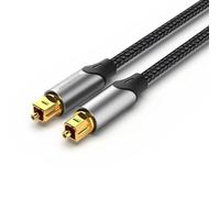 Watio Wave Câble audio - Câble à fibre optique de 3 m en gris, connexion numérique, idéal pour les transferts de son de haute qualité. *