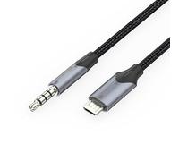 Watio Wave Câble audio - Câble de 2 m, avec connecteurs micro USB et jack 3,5 mm, noir, idéal pour le transfert de son de haute qualité. *