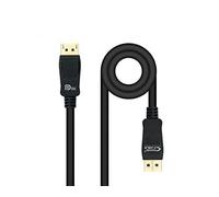 Watio Wave Câble displayport - Câble Vesa 1,4 dp/m-dp/m noir de 0,5 m, idéal pour les transmissions haute définition et les connexions stables. *
