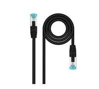 Watio Wave Câble réseau - Tuyau 600 MHz LSZH Sftp Pimf CAT7 AWG26, 0,50 m, noir, idéal pour des connexions rapides et efficaces en réseau