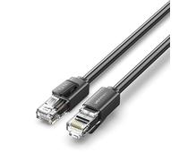 Watio Wave Câble réseau - Tuyau RJ45 UTP CAT6 AWG26 de 1,5 m, noir, idéal pour des connexions rapides et sûres sur les réseaux électriques