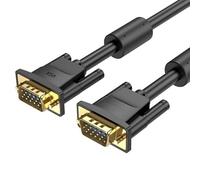Watio Wave Câble SVGA - Câble VGA mâle vers mâle de 1 m, noir, idéal pour la transmission vidéo de haute qualité. Compatible et résistant