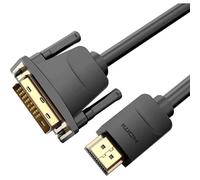 Watio Wave Convertisseur DVI vers HDMI 1 m, noir, idéal pour connecter des appareils avec différentes interfaces vidéo. *