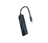 Watio Wave Hub USB C 4 Ports USB 3.0, avec éclairage RVB, Compatible avec Les appareils Modernes, Haute Vitesse de Transfert de données. *