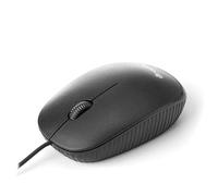 Watio Wave Souris Optique sans Fil pour Ordinateur Portable, Design Ergonomique, Connexion USB, 3 Boutons, capteur Optique de Haute précision, Couleur Noire. *