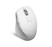 Watio Wave Souris Optique - Souris Ergonomique avec Double connectivité, Batterie Rechargeable, Design Confortable et élégant de Couleur Blanche. *