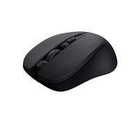 Watio Wave Souris Optique - Souris sans Fil au Design Ergonomique, Connexion USB, Technologie Optique, Compatible avec Plusieurs systèmes d'exploitation, Couleur Noire