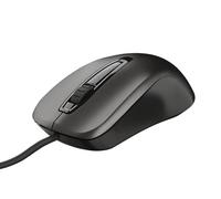 Watio Wave Souris Optique USB de Couleur Noire, avec Design Ergonomique, Connexion Plug and Play, précision réglable et matériau Durable. *