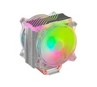 Watio Wave Ventilateur - Double ventilateur ARGB de 120 mm, avec boîtier noir, permet de personnaliser l'éclairage et offre des performances efficaces