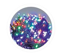 WatioWave 20 m GUIRNALDE CLASSIQUE 200 LED MULTICOULEURS RÉSEAU 8 FONCTIONS IP44