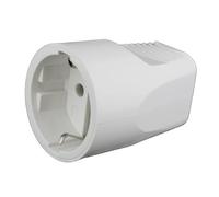 WatioWave B1140021 Base mobile 4,8 mm, t/terre 16 A, couleur blanche, idéale pour les connexions électriques sûres et l'utilisation dans les installations domestiques, Image