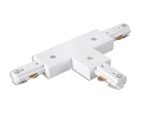 WatioWave B1224231 Rail à trois voies type T blanc, matériau résistant, installation facile, idéal pour l'éclairage et la décoration d'espaces, Image