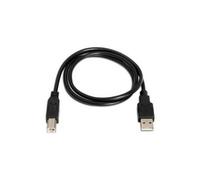 WatioWave Câble d'imprimante USB 2.0 type A/M-B/M, longueur 1 m, noir, idéal pour connecter des imprimantes et des appareils compatibles.