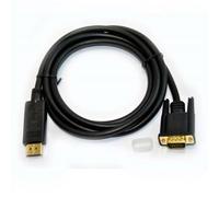 watiowave Câble DisplayPort vers VGA mâle de 5 m, résolution 1080p, noir, idéal pour connecter des appareils à des écrans VGA.