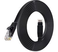 WatioWave Câble patch Cat7 de 1,5 m, noir, haut débit, conforme aux normes, idéal pour les réseaux à forte demande et la transmission de données.