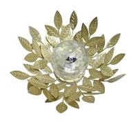 WatioWave Lampe décorative Solaire métallique en Forme de nénuphar, idéale pour éclairer Les Jardins et Les Cours.