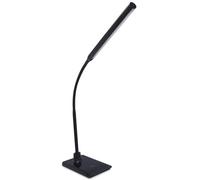 WatioWave Lampe LED noire de table 7 W, éclairage réglable, idéale pour studio et travail, économie d'énergie et design moderne.