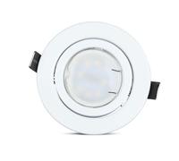 WatioWave Lot de 3 spots GU10 blancs avec culot, 3000 K, parfaits pour illuminer et embellir vos espaces avec élégance et style, idéal pour tout décor.