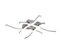 WatioWave Plafonnier LED 4 x 5 W IP20 4 x 600 lm 4 000 K, idéal pour l'éclairage général dans les maisons et les bureaux.