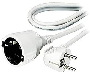 WatioWave Rallonge 3G, 1,5, 3 m, blanc, idéal pour les connexions électriques et étendre la portée des appareils.