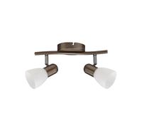 WatioWave Spot de plafond 2 x E14 en nickel, idéal pour un éclairage décoratif et fonctionnel dans les maisons et les bureaux.