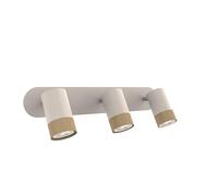 WatioWave Spot en bois blanc 3 x GU10, idéal pour éclairer les espaces intérieurs avec style et confort.