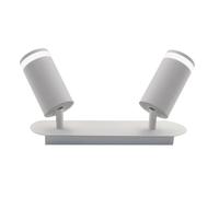 WatioWave Spot type LED 2 x GU10, aluminium blanc, 40 W, idéal pour un éclairage décoratif et fonctionnel dans les maisons et les bureaux.
